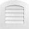 Ekena Millwork Arch Top Surface Mount PVC Gable Vent: Functional, w/ 3-1/2"W x 1"P Standard Frame, 20"W x 20"H GVPAR20X2001SF - alternate 1
